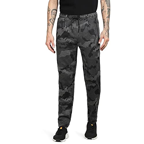 Image of JACK & JONES Jacquard Cotton Regular Fit Mens Casual Trousers