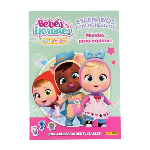 Escenarios con Adhesivos. Mundos para explorar. Bebés Llorones