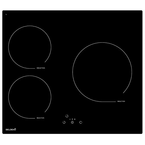 Table de cuisson Induction 3 foyers avec minuterie - BELDEKO BTIM3Z-J01VNO