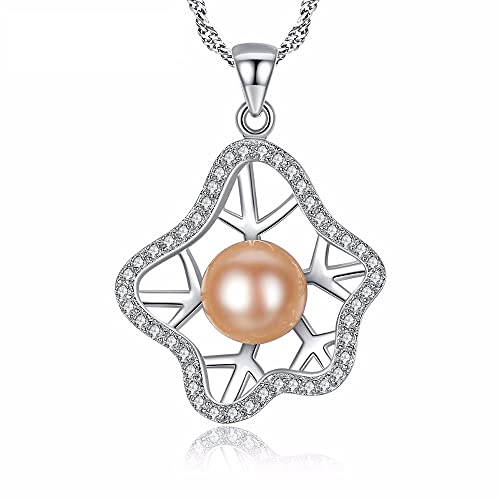 Collier perle rose naturelle en argent 925 un bijou d'exception