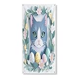 gato azul ruso adoptar Fácil de limpiar: para mantener la decoración de tu puerta con el mejor aspecto, lávala a máquina o a mano, luego cuélgala para secar. El planchado a baja temperatura lo mantendrá libre de arrugas y fresco para cada uso.