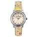 Lulu Castagnette [Q7413] - Montre Cuir 'Lulu Castagnette' Beige Liberty argenté - 28 mm