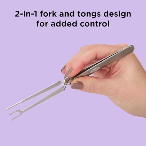 Chef’n FridgeFork Pro Squeeze n’ Hold Condiment Fork – 2-in-1 Fork and Tongs with Integrated Storage Caddy – Mess-Free Tool for Pickles, Olives, and More – Ideal for Charcuterie and Snacking by Chef'n - Used condition - Image 3