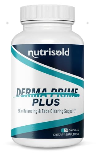 Nutrisold Derma Prime Plus - Skin Balance & Face Clearing Support I Anti Aging Supplement I for Clear Smooth Skin, Healthy Hair & Nails I Improve Skin Health I Rejuvinating Complex I (1)