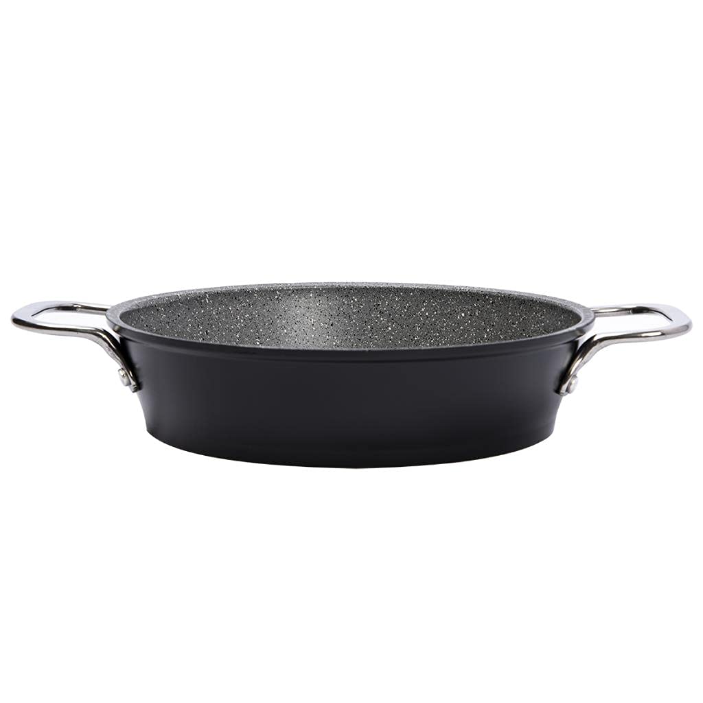 Serenk Excellence Saute Pan, Casserole Stock Pot With Lid, PFOA Free Granite, Capsulated Bottom Cooking Pan, Oven and Dishwasher Safe, Made in Turkey (20 cm)