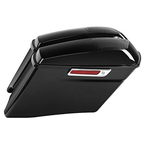 XFMT-moto-part 4" Extended Stretched Hard Saddlebags W/ 6X9 Cutouts Speaker Lids For Harley Touring Models CVO Road King Street Glide Road Glide Electra Glide Ultra Classic 2014-2023 Cover