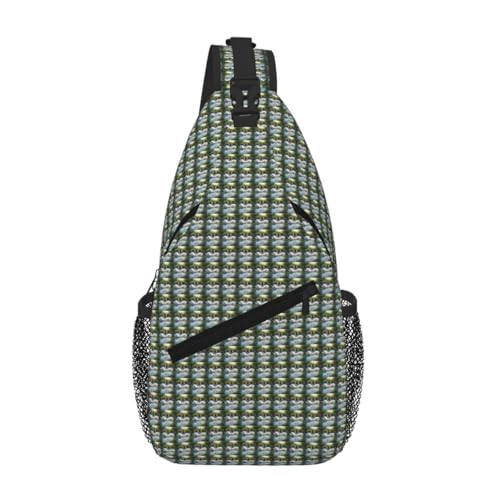 Mochila cruzada cisnes en el lago adios dolor espalda bolso diagonal ligero caminar