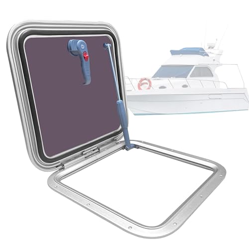 VNATWGOO Ventana Corrediza Universal De AleacióN De Aluminio para Techo, Cuadrada, 360 Mm, 450 Mm, 500 Mm Y 627 Mm. Claraboya De Repuesto para Caravanas, Yates Y Yates 360mm