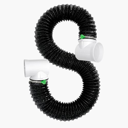 Dryer Vent Hose For Tight Space,Dryer Vent Connector Kit with 4 Inch 10 Feet Hose,90 Degree Dryers Vent Elbow,Space Saving and Easy to Install by Nxpceay - Used condition - US$29.99