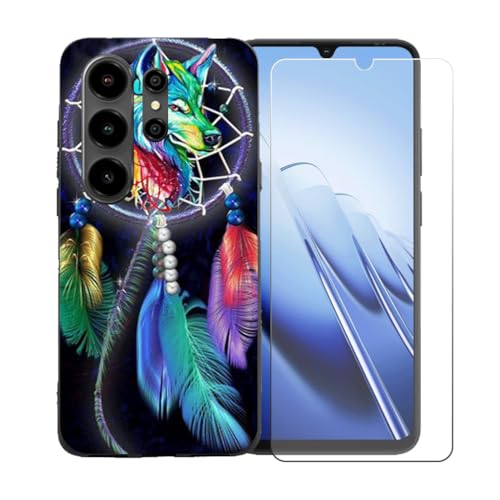 LCEHTOGYE �K�p Blackview Wave 10 +�����K���X�X�N���[���v���e�N�^�[�p�P�[�X�A�K�p Blackview Wave 10 (6,88")�ƌ݊����̂���u���b�N�\�t�gTPU�V���R���Q���P�[�X�ی�J�o�[ BST4