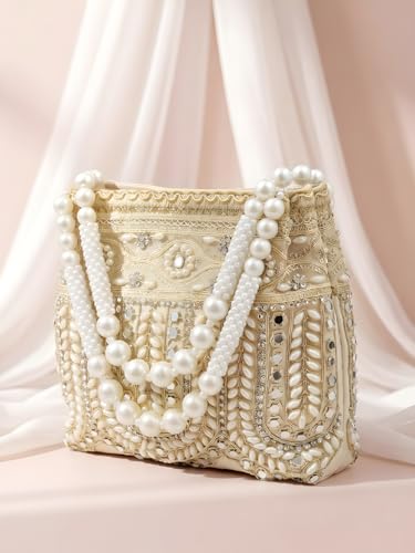 Image of Adiva Potli Handbags For Women | Potli Bags For Ladies For Wedding | Potli Bags For Women | Wedding Bags For Woman | Batwa Potlis Hand Bag | Designer Potli Bag For Ladies For Marriage