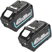 Battery Replacement Compatible with Makita 40V Battery BL4025 BL4040 BL4020 BL4050 BL4060 BL4080F Max XGT, Compatible with Original Makita 40V Chargers and Cordless Power Tools 6000 mAh, 2 Pack