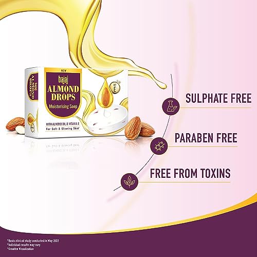 Bajaj Almond Drops Moisturizing Soap 5 X 125g - Image 5
