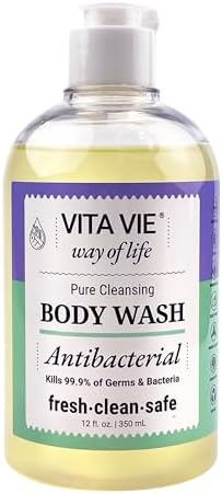Lemon Body Wash, Antibacterial Soap With Tea Tree Oil, 12 Fl Oz
