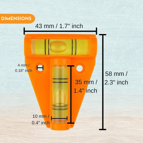 Xtremeauto Caravan Spirit Level Small - Caravan Levelling Motorhome Gadget, Mini Caravan Leveller Devices, Accessories Gadgets, Motorhome Gadgets Levellers, Mini Level Spirit for Levelling Campervan