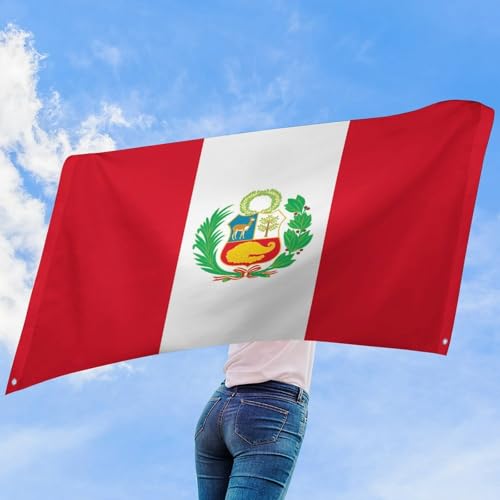 Bandera de Perú para jardín exterior resistente a la decoloración solar 8