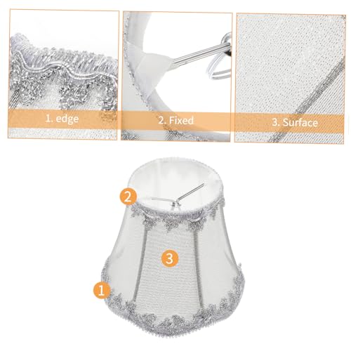 Pantalla de Tela elegante para lámpara de mesa con instalación sencilla 4