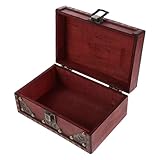 Style vintage intemporel : cette boîte à bijoux vintage allie des éléments rétro à une construction robuste en bois, créant ainsi un écrin à bijoux attrayant pour la chambre ou la coiffeuse, un coffret de rangement pour bagues ou un organiseur de bijoux
