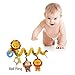 Singring Baby Pram Crib Cute Lion Design Activity Spiral Plush Toys Stroller and Travel Activity Toy
