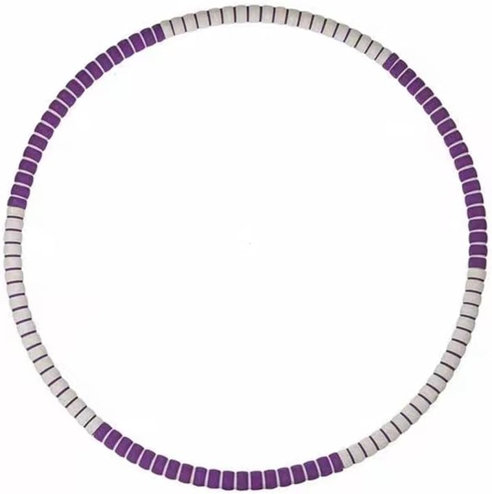ROYIO Fitness Circle Toys Exercise Ring 8 Sections Abdomen Slim Waist Exercise Weight Fitness Ring Equipment Gym Home Training Weight Loss (Color : Purple)