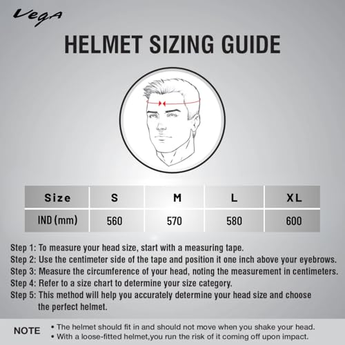 Image of Vega Breeze Dx ISI Certified Full Face Motorcycle Helmet with Impact Resistant ABS Shell High Density EPS Liner Scratch Resistant Visor Quick Release Buckle Comfortable Inner Padding Black Helmet-M