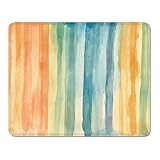 Alfombrilla de Ratón 300 x 250 x 3 mm, Mouse Pad con Base de Goma Antideslizante, Superficie de Tela Suave y Lavable, Seguimiento Preciso para Ordenador PC, Portátil y Oficina - Vistoso & Raya XS#919