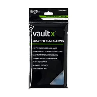 Vault X Exact Fit Slab Sleeves (100 Pack) for PSA CGC MGC Graded Cards