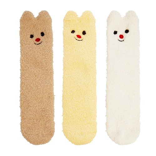 Image of Benefeet Sox Womens Fuzzy Socks Girls Cute Slipper Sock Funny Fluffy Winter Warm Soft Cozy Plush Indoor Sleep Sock