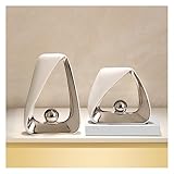 Moderne Skulpturen, abstrakte Deko-Größen: Groß: H27 cm, B7 cm, L195 cm, Klein: H19 cm, B65 cm, L21 cm, perfekt für die Dekoration eines Wohnzimmers