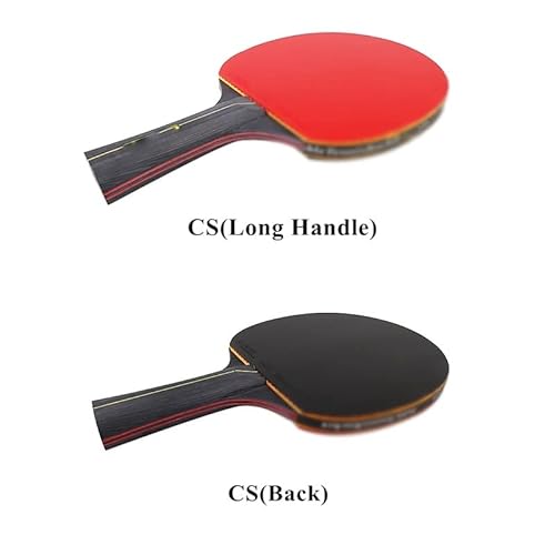 Pdgjg 2Pcs Professional Table Tennis Racket Ping Pong Racket Set Pimples-In Rubber Blade Bat Paddle With Bag (Color : D) #TOP1