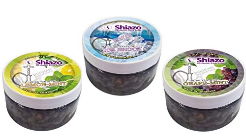 Shisha Dampfsteine Mix - die nikotinfreie Alternative! - Mix Packung mit verschiedene Sorten Fruchtig, Minze, Beeren…