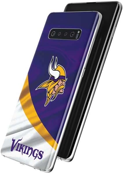 Skinit Decal Phone Skin Compatible with Samsung Galaxy S10 Plus - Officially Licensed NFL Minnesota Vikings Design