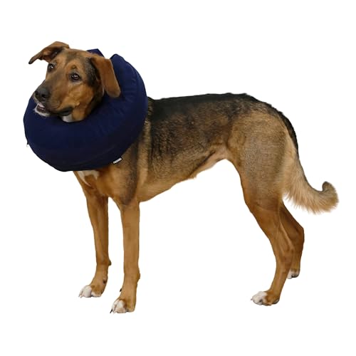 Kerbl Pet Hundehalskrause, aufblasbar, blau, Halsumfang 36-50cm