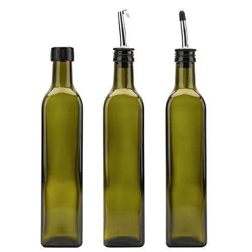 Dispensadores de aceite de vidrio de alta calidad Kingrol con boquillas de acero inoxidable, 6 uds. 3