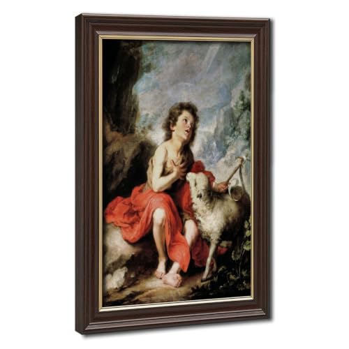 Toile encadrée Murillo Saint Jean-Baptiste : décoration murale élégante de qualité musée