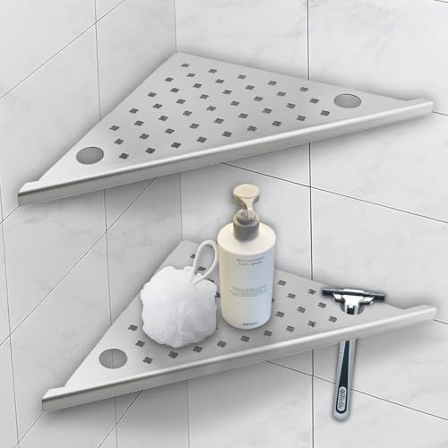 Corner Shower Shelves 2-Pcs, 10” Rustproof 304 Stainless Steel Sh...