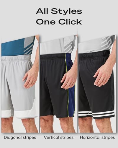 Liloak 5 Pack Men's Athletic Shorts，5pc Basketball Shorts with Pockets，Casual Summer Shorts for Men2