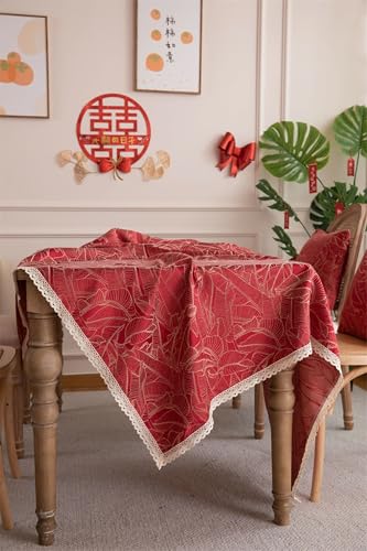 Nappe anti tache lavable rectangle rouge pour en finir avec les corvées - 5