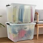 Bringer 70 Qt Clear Latching Plastic Storage Containers with Lids, 4-Pack - Image 5