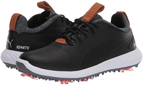 PUMA GOLF Unisex-Kid's Ignite Pwradapt 2.0 Golf Shoe, Puma Black-Puma Black, 3 M US Little Kid | Image 6