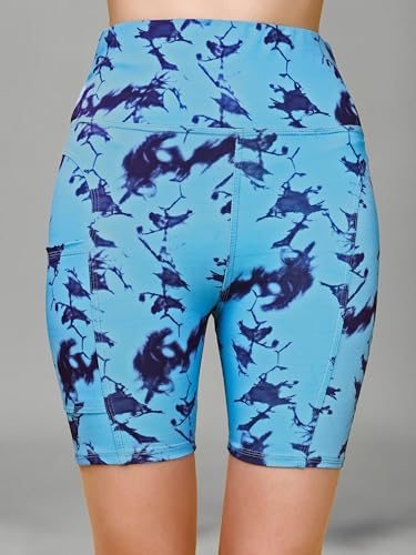 Image of Cycling Shorts for Women | High Waist Activewear Shorts | Knee Length Shorts | Workout Shorts for Women | Yoga Shorts