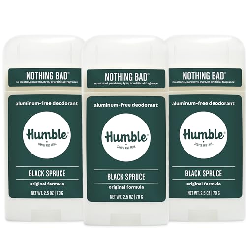 HUMBLE BRANDS Original Formula Aluminum-free Deodorant. Long Lasting Odor Control with Baking Soda and Essential Oils