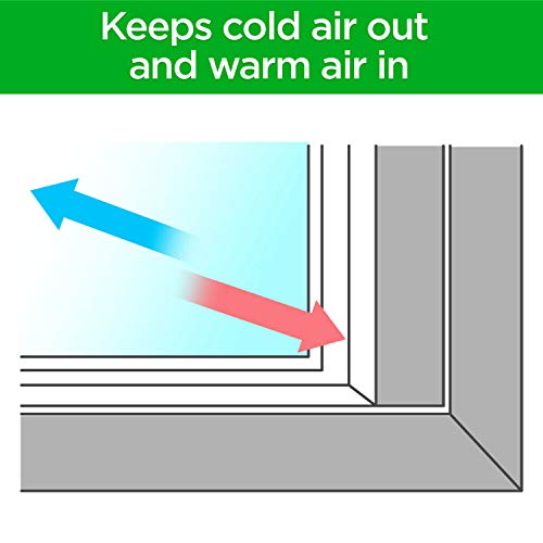 3M Outdoor Window Insulation Kit, Clear Window Film For Heat And Cold, 5.16 Ft. X 7 Ft., Covers Two 3 Ft. X 5 Ft. Windows #TOP2