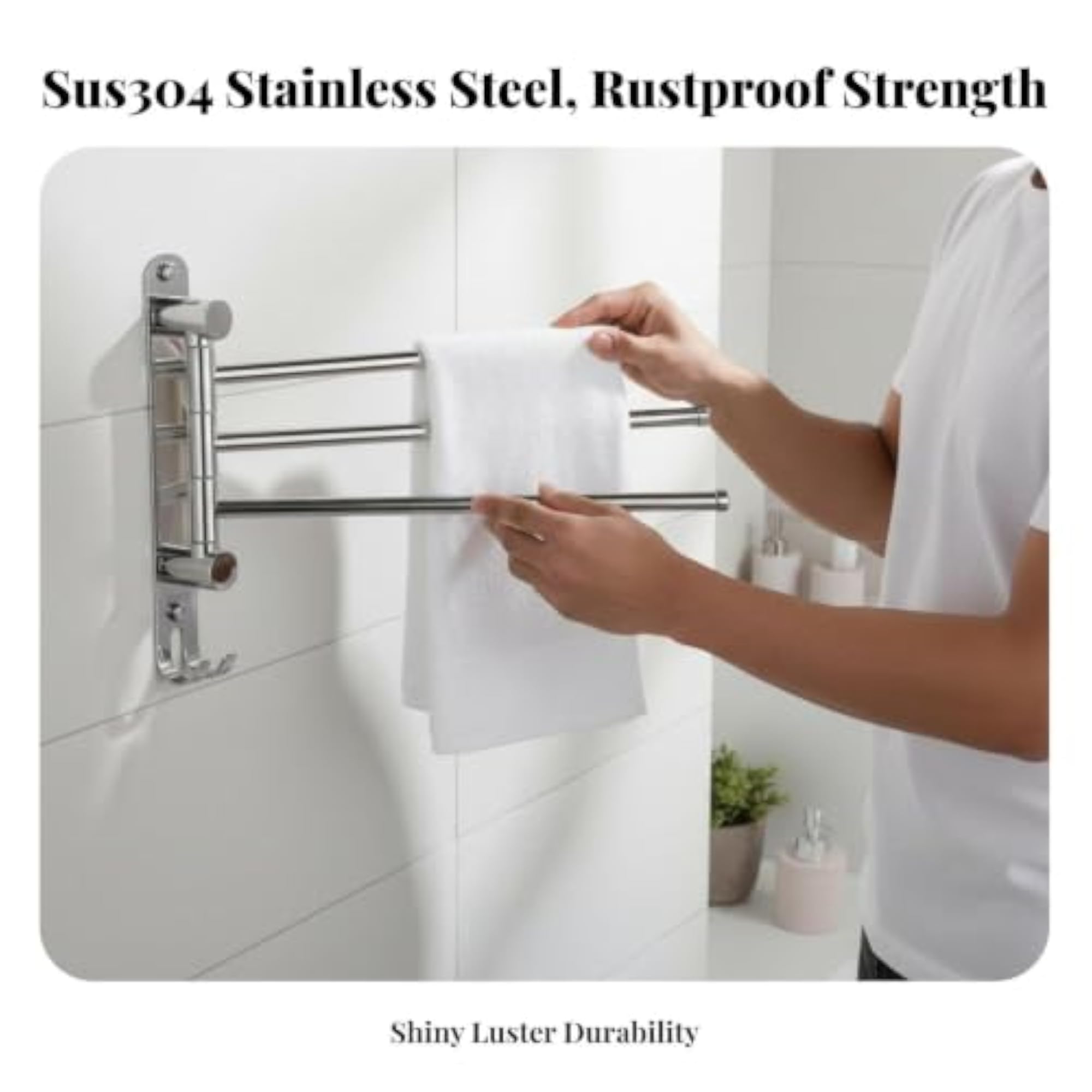 Foldable Towel Bar for Compact Spaces