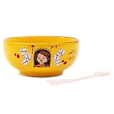 Silver Buffalo Chucky “He Wants You As a Best Friend” Ceramic Bowl with Color Changing Spoon, 28 Ounces