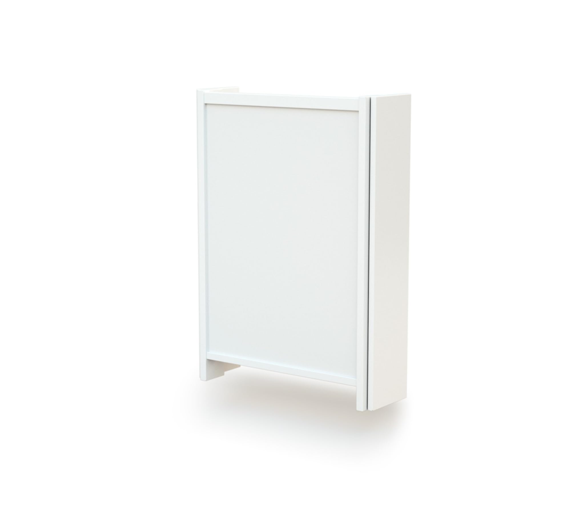 ESSENTIEL Wandwickeltisch Weiß 56x77,5x78 cm ausgeklappt 2 Ablagefächer