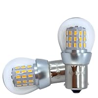 Amazon | 電球形状 12V 24V LED S25 BA15S シングル球 2個セット 黄色