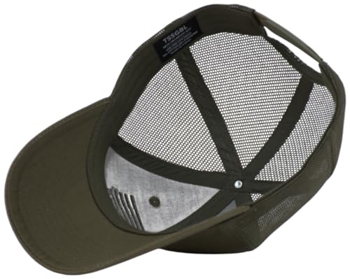 Image of TSSGBL USA Flag Trucker Hat - OSFM & XXL Big Head Fit, Adjustable Mesh Snapback American Patriotic Baseball Cap