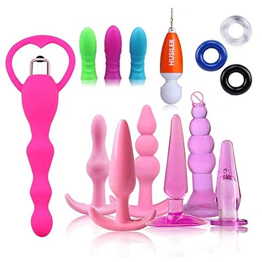 BOENZN 14PCS Amàl Plug Set Soft Silicone Plug Pareja Six-Toys para Mujeres Hombres Principiantes