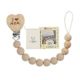 Función 3 en 1: este chupeteros bebe no es solo una sujeta chupetes, sino también un pinza chupetero silicona e incluso un chupete de bebe mordedor. El chupetero madera está diseñado con perlas de silicona masticables para proporcionar un masaje de encías y aliviar las molestias durante la dentición. Los hermosos colores se pueden utilizar para la percepción visual.